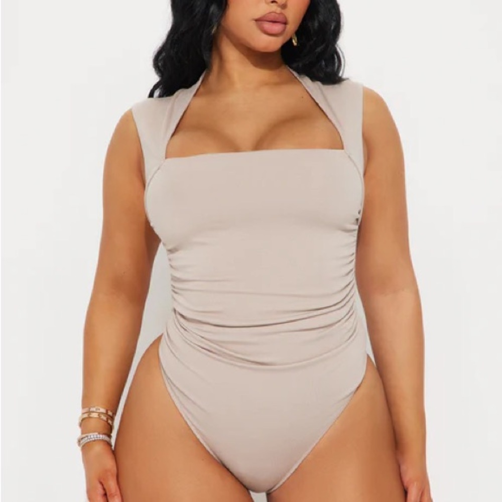 Vita Double Lined Bodysuit - Sand